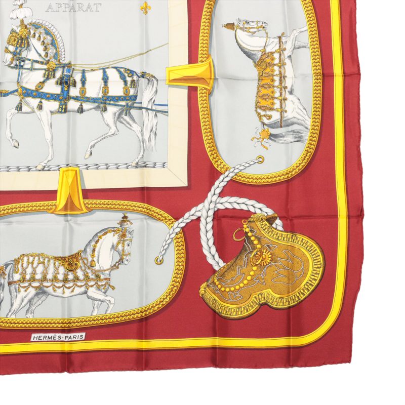 Hermès Carré 90 Grand Apparat Horses in Style 100% Silk Scarf - Image 8