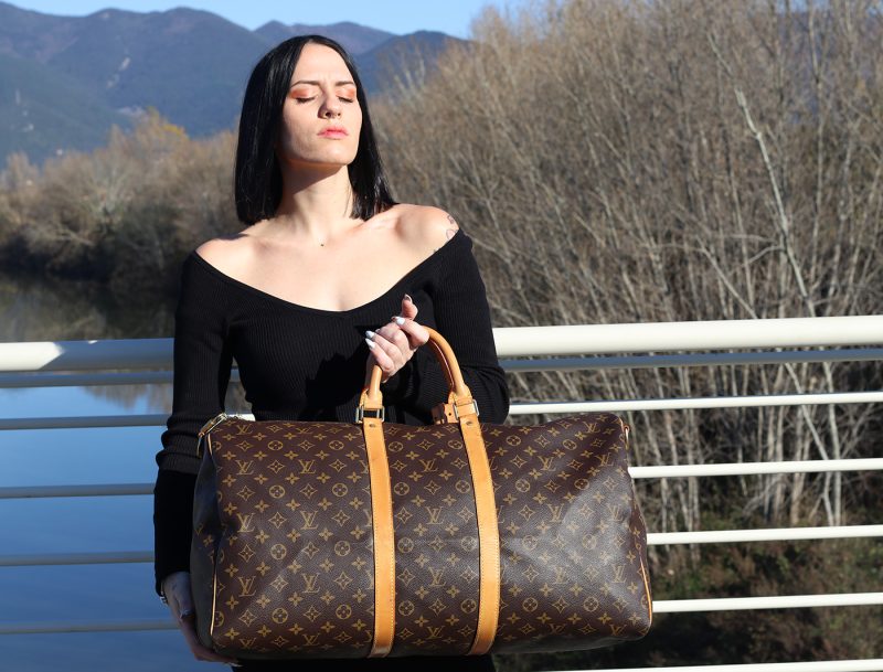 Travel Bag Louis Vuitton Keepall 55 Monogram Canvas M41424 - Image 3