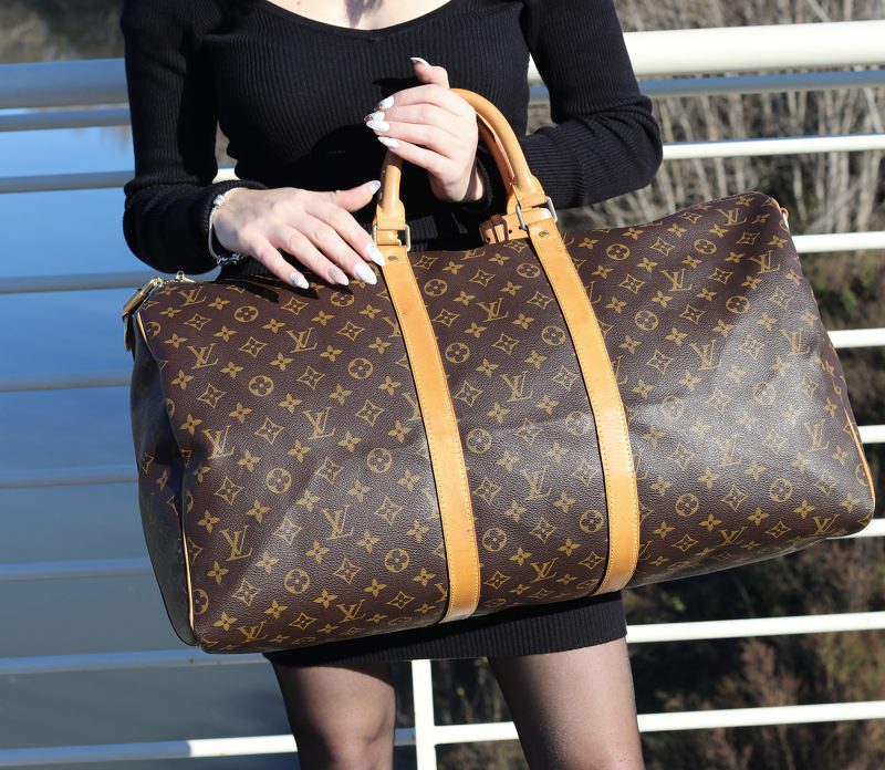 Travel Bag Louis Vuitton Keepall 55 Monogram Canvas M41424 - Image 4