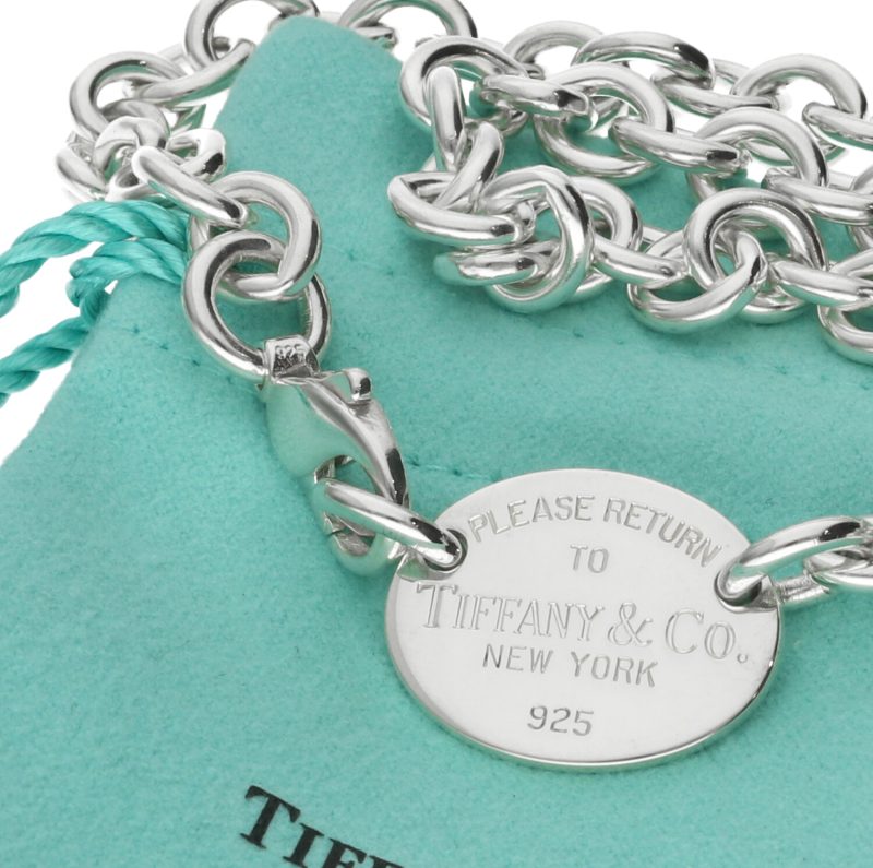 Tiffany Return to Tiffany Oval Tag 925 Sterling Necklace - Image 8