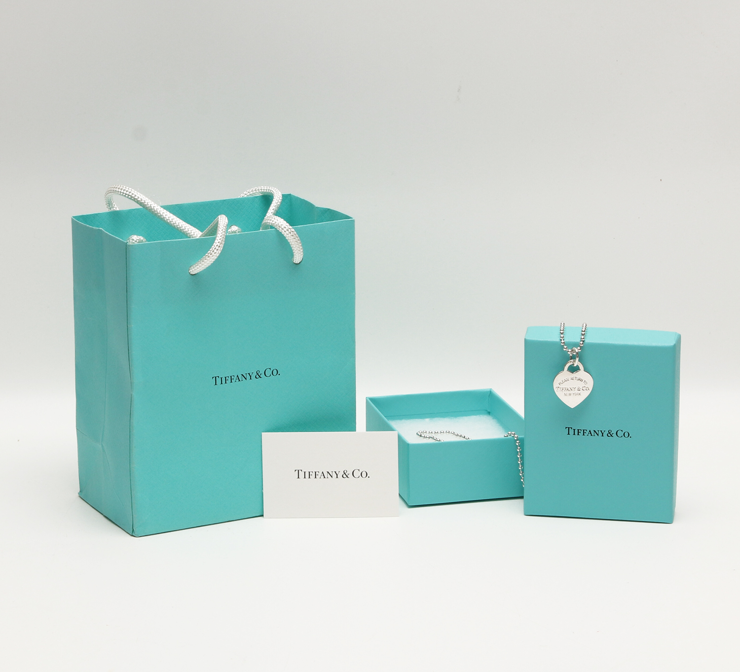 Tiffany & Co. Please Return to Tiffany Heart Tag Pendant 925 Sterling Necklace - Image 8