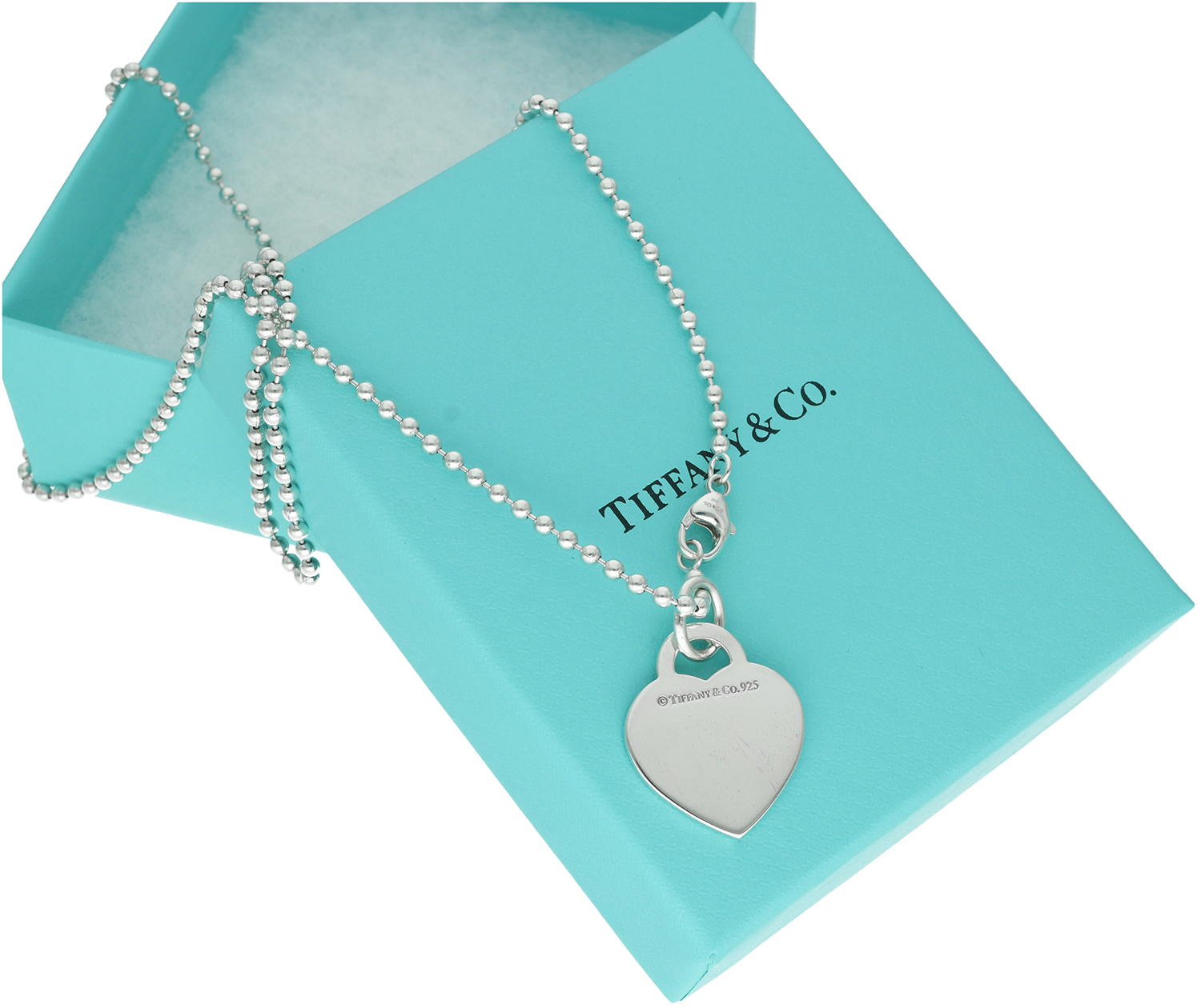 Tiffany & Co. Please Return to Tiffany Heart Tag Pendant 925 Sterling Necklace - Image 5