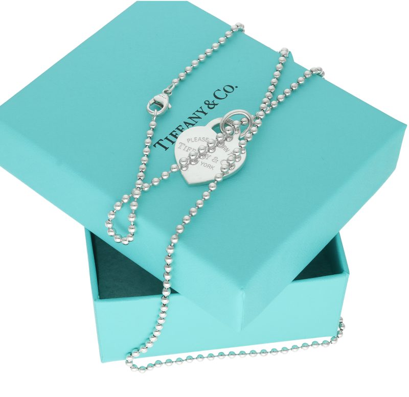 Tiffany & Co. Collana Argento con Pendente a Forma di Cuore Please Return to Tiffany - immagine 6
