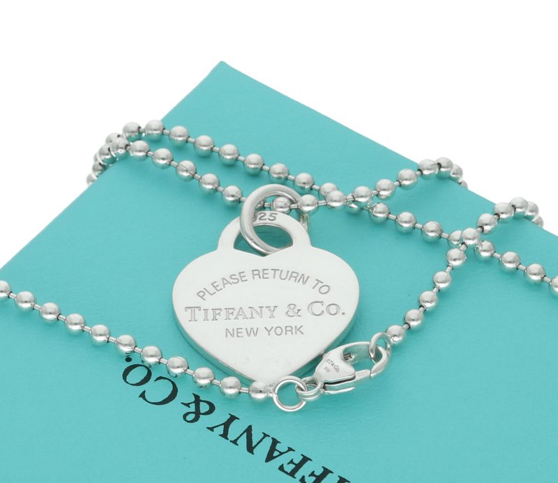 Tiffany & Co. Collana Argento con Pendente a Forma di Cuore Please Return to Tiffany - immagine 7