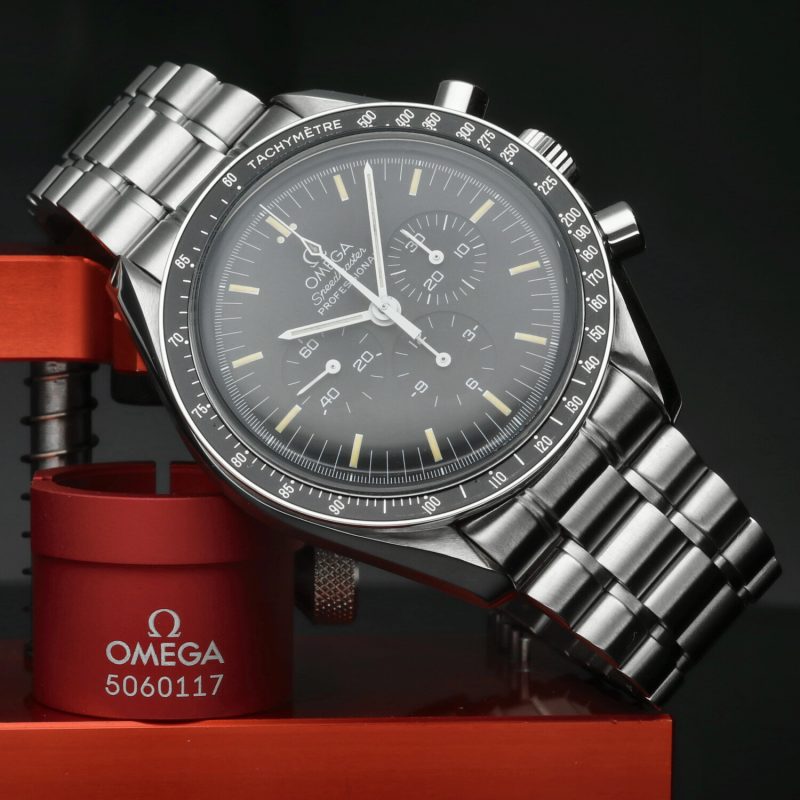 c. 1996 Omega 35905000 Speedmaster Professional Moonwatch Calibro 861 Scatola & Garanzia - Revisionato Omega - immagine 2