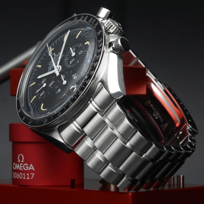 c. 1996 Omega 35905000 Speedmaster Professional Moonwatch Calibro 861 Scatola & Garanzia - Revisionato Omega - immagine 4