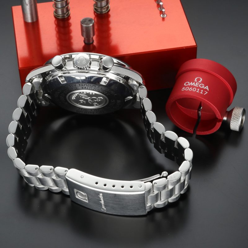 c. 1996 Omega 35905000 Speedmaster Professional Moonwatch Calibro 861 Scatola & Garanzia - Revisionato Omega - immagine 10