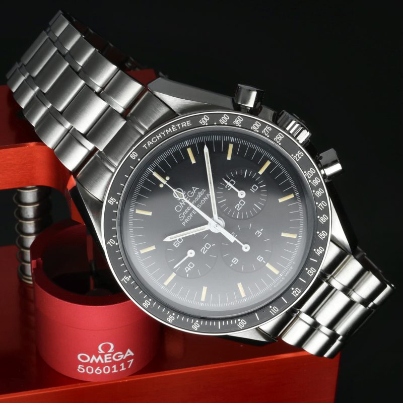 c. 1996 Omega 35905000 Speedmaster Professional Moonwatch Calibro 861 Scatola & Garanzia - Revisionato Omega - immagine 3