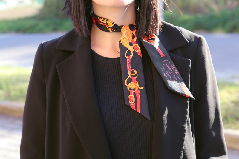 Foulard Hermès Twilly Brides De Gala 100% Seta - immagine 5