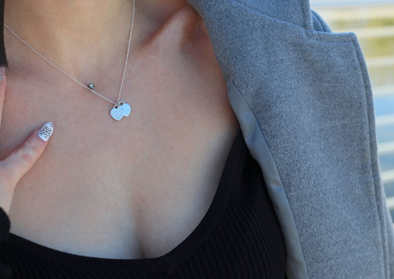 Tiffany Collana Doppio Pendente a Forma Cuore Argento 925 Return to Tiffany - immagine 3