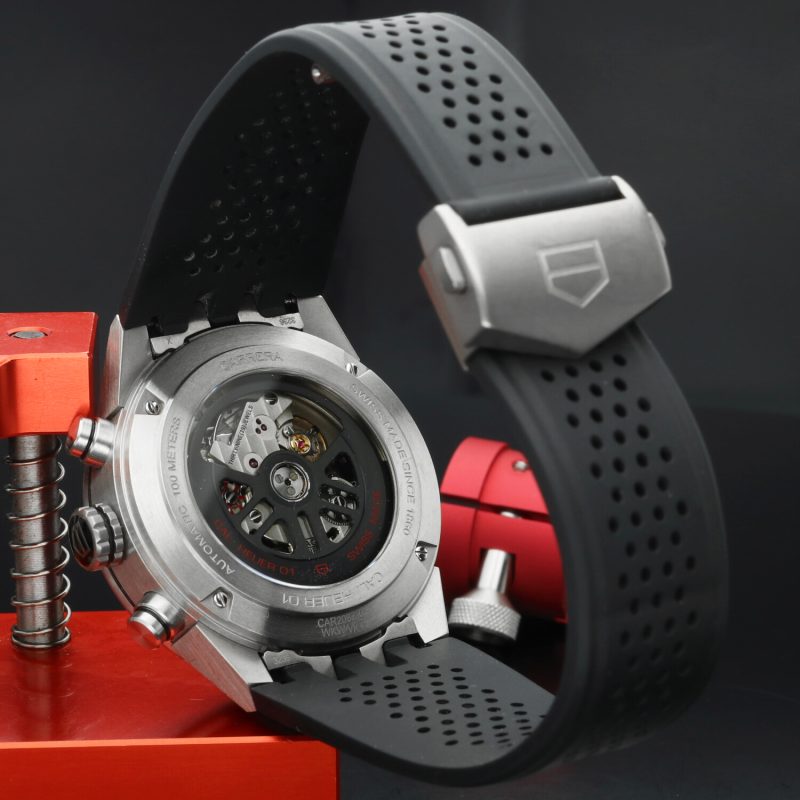 2020 TAG Heuer Carrera Calibre Heuer 01 CAR208Z.FT6046 Automatic Titanium 43mm - Full Set - Image 10
