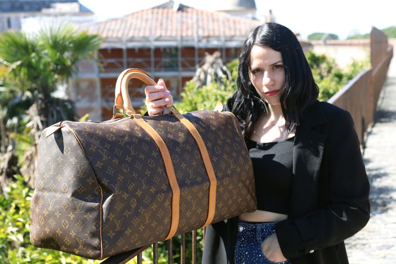 Travel Bag Louis Vuitton Keepall 55 Monogram Canvas M41424 - Image 2