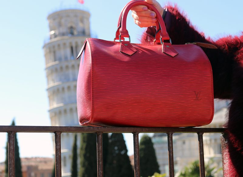 Louis Vuitton Speedy 25 Epi Castilian Red M43017 1993 Pre-Loved - Image 7