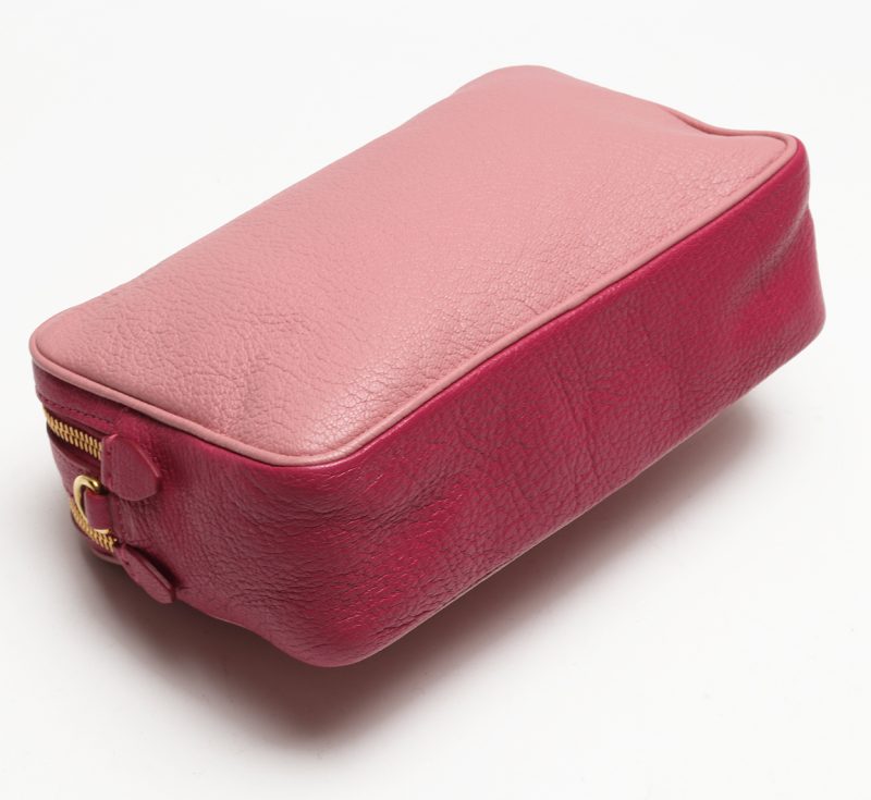 Miu Miu Borsa a Spalla in Pelle Rosa Bicolore - Pre Loved - immagine 10