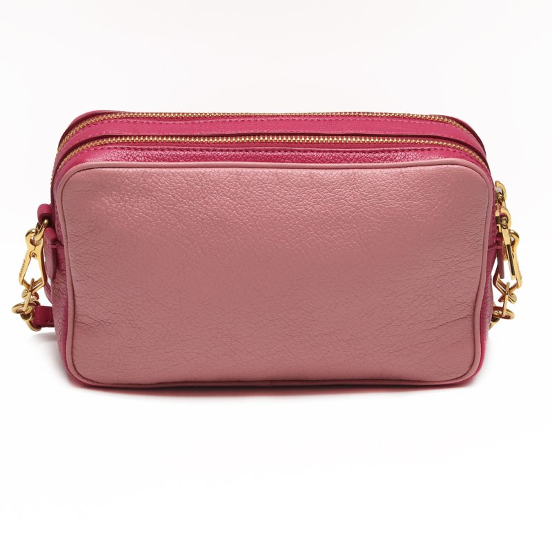 Miu Miu Borsa a Spalla in Pelle Rosa Bicolore - Pre Loved - immagine 6