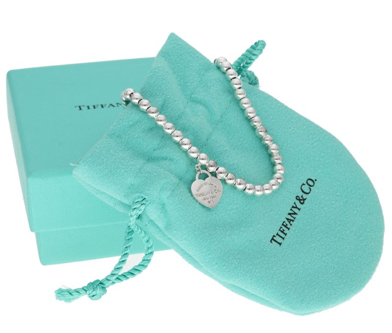 Bracciale Bead Heart Tag Tiffany Blue in Argento collezione Return to Tiffany - immagine 8