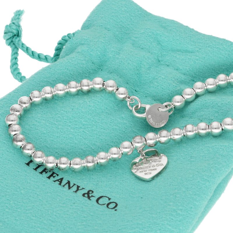 Bracciale Bead Heart Tag Tiffany Blue in Argento collezione Return to Tiffany - immagine 9
