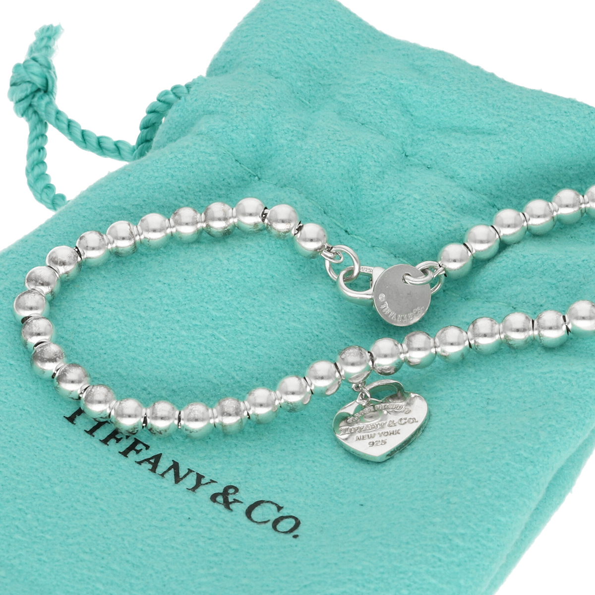 Bracciale Bead Heart Tag Tiffany Blue in Argento collezione Return to Tiffany - immagine 9
