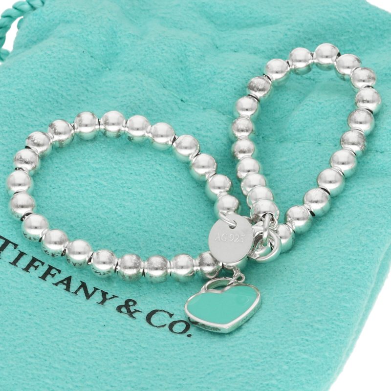 Bracciale Bead Heart Tag Tiffany Blue in Argento collezione Return to Tiffany - immagine 10
