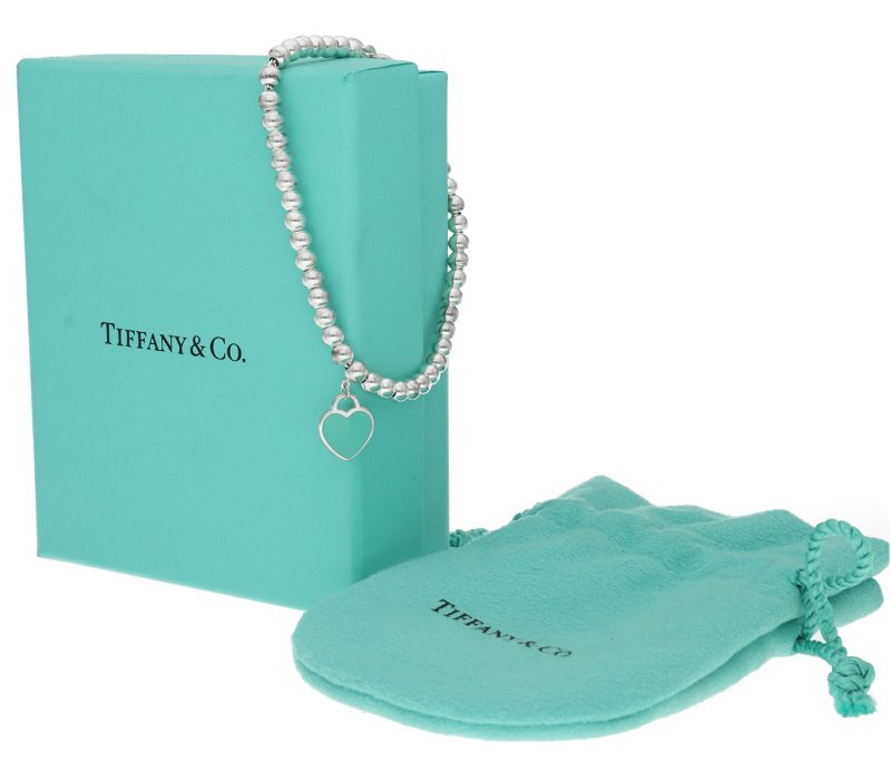 Bracciale Bead Heart Tag Tiffany Blue in Argento collezione Return to Tiffany - immagine 5