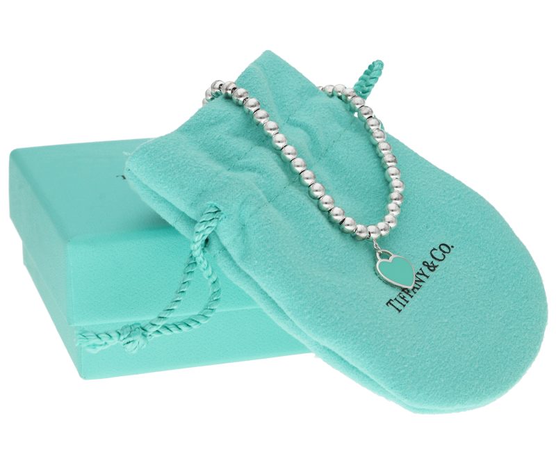 Bracciale Bead Heart Tag Tiffany Blue in Argento collezione Return to Tiffany - immagine 7