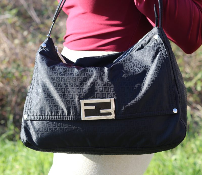 Fendi Borsa a Spalla Mini Zucchino 8BR626 Pre-Loved - immagine 4