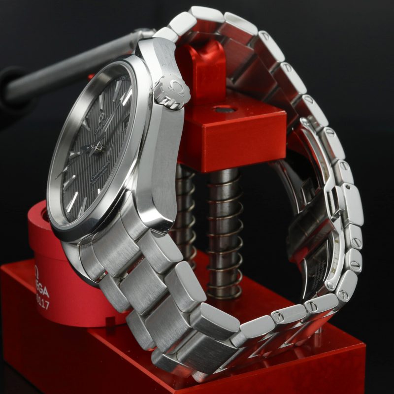c. 2011 Omega Seamaster Aqua Terra 23110396106001 Quartz Unpolished Gray Teak Concept Dial - Image 4