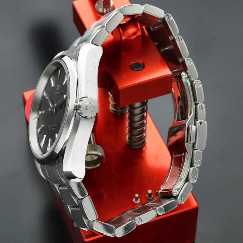 c. 2011 Omega Seamaster Aqua Terra 23110396106001 Quartz Unpolished Gray Teak Concept Dial - Image 5