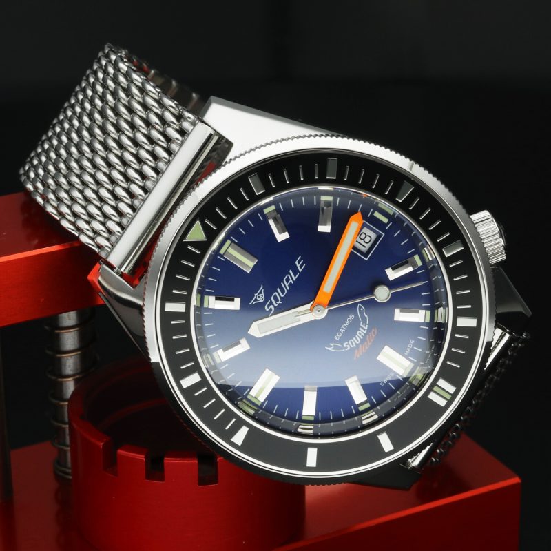 2022 Squale Matic Dark Blue Mesh MATICXSB.ME22 Automatic 44mm Full Set - Image 2