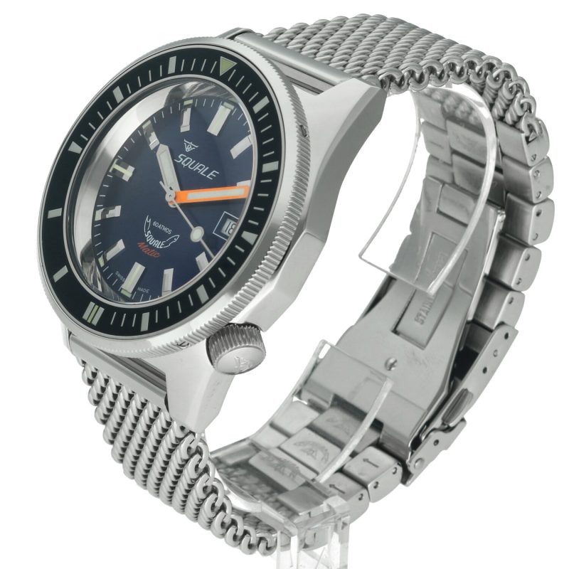 2022 Squale Matic Dark Blue Mesh MATICXSB.ME22 Automatic 44mm Full Set - Image 15