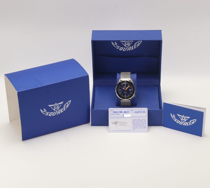 2022 Squale Matic Dark Blue Mesh MATICXSB.ME22 Automatic 44mm Full Set - Image 16