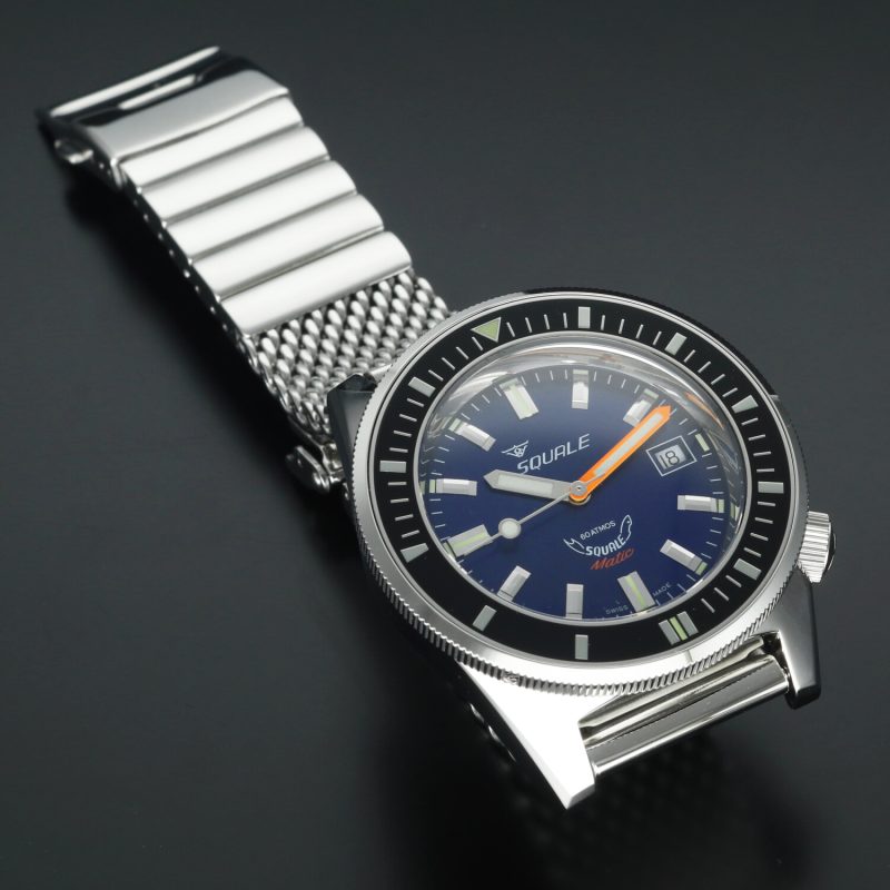 2022 Squale Matic Dark Blue Mesh MATICXSB.ME22 Automatic 44mm Full Set - Image 12