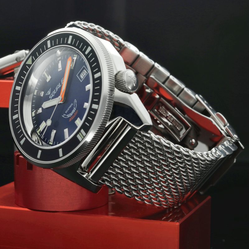 2022 Squale Matic Dark Blue Mesh MATICXSB.ME22 Automatic 44mm Full Set - Image 3