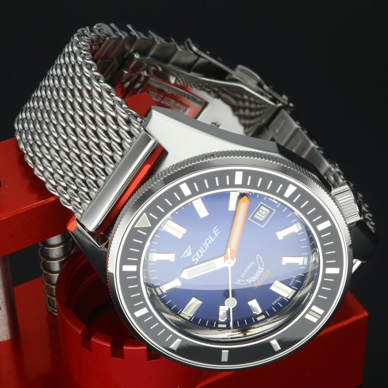 2022 Squale Matic Dark Blue Mesh MATICXSB.ME22 Automatic 44mm Full Set - Image 4