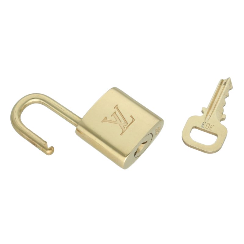 Louis Vuitton Brass Padlock with Key - Image 3
