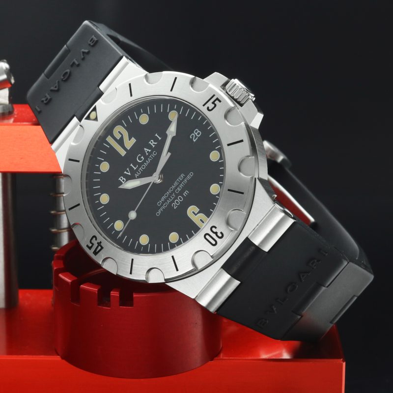 Bulgari Diagono Scuba c. 1998 Ref. SD38S Automatico 38mm con Documenti - Recentemente Revisionato - immagine 2