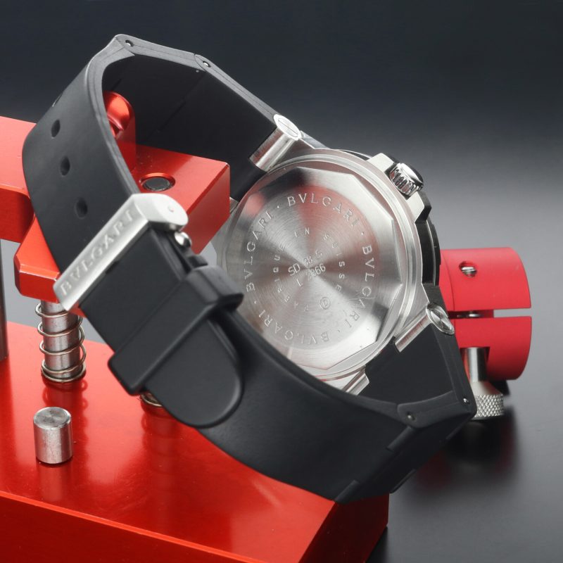 Bulgari Diagono Scuba c. 1998 Ref. SD38S Automatico 38mm con Documenti - Recentemente Revisionato - immagine 10