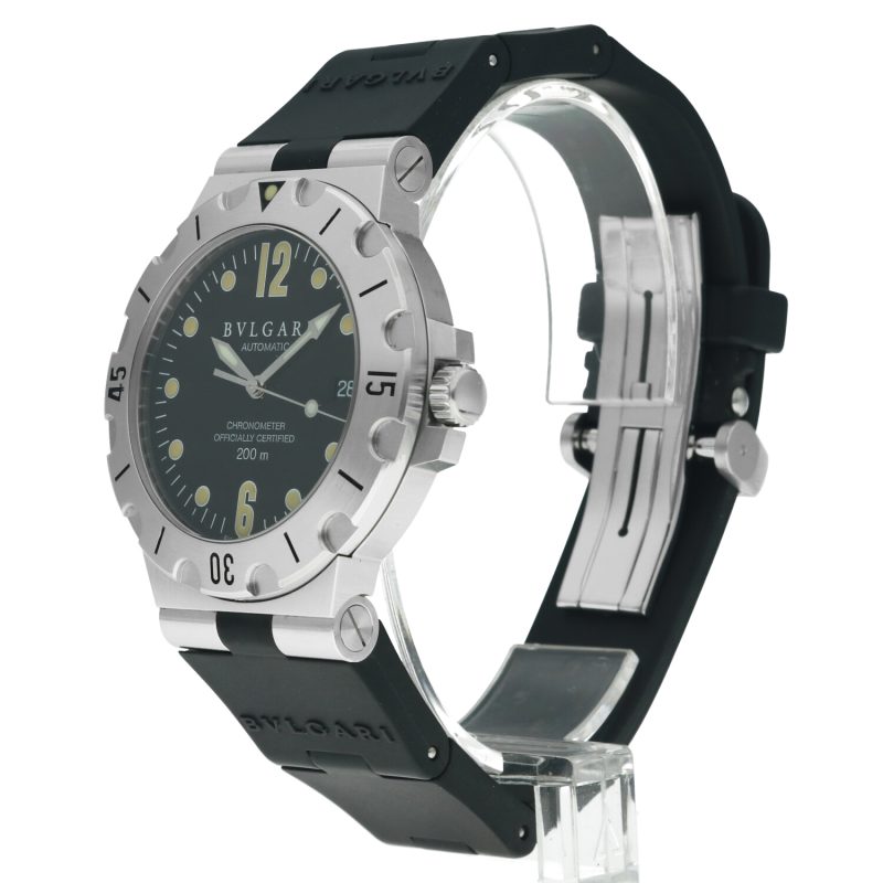 Bulgari Diagono Scuba c. 1998 Ref. SD38S Automatico 38mm con Documenti - Recentemente Revisionato - immagine 14
