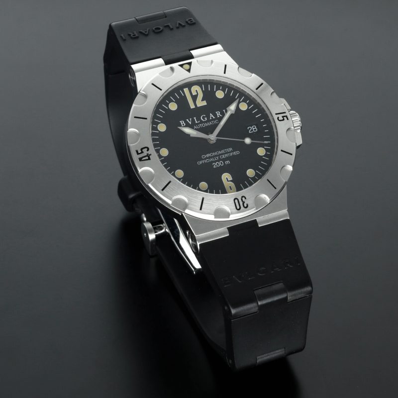 Bulgari Diagono Scuba c. 1998 Ref. SD38S Automatico 38mm con Documenti - Recentemente Revisionato - immagine 11