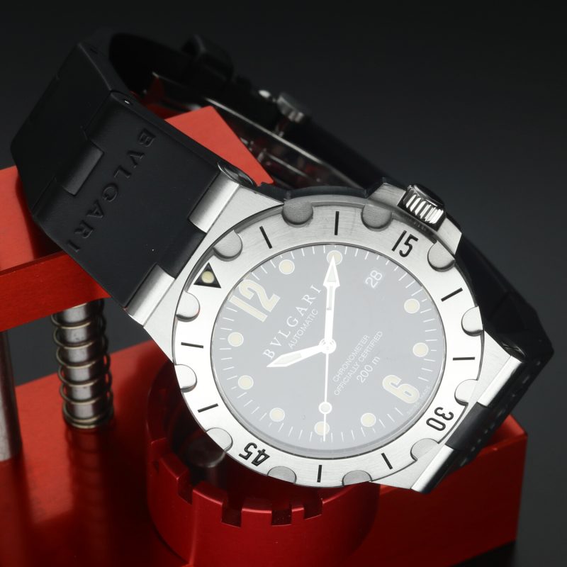 Bulgari Diagono Scuba c. 1998 Ref. SD38S Automatico 38mm con Documenti - Recentemente Revisionato - immagine 3