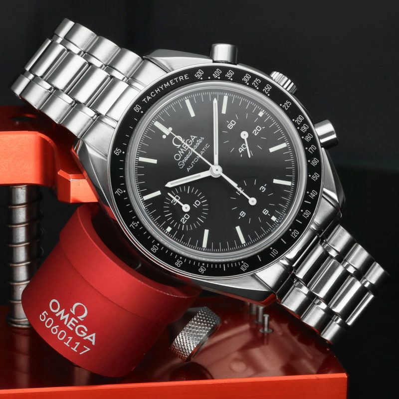 c. 2009 Omega Speedmaster Reduced II Sapphire 35395000 Automatic 39mm - Image 2