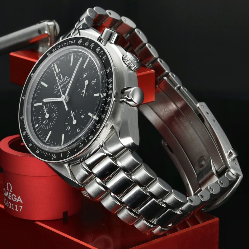 c. 2009 Omega Speedmaster Reduced II Sapphire 35395000 Automatic 39mm - Image 5