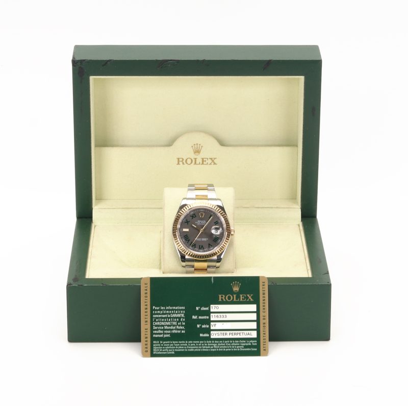 2010 Rolex Datejust II 116333 Wimbledon 41mm Steel and Gold - Serviced - Image 15