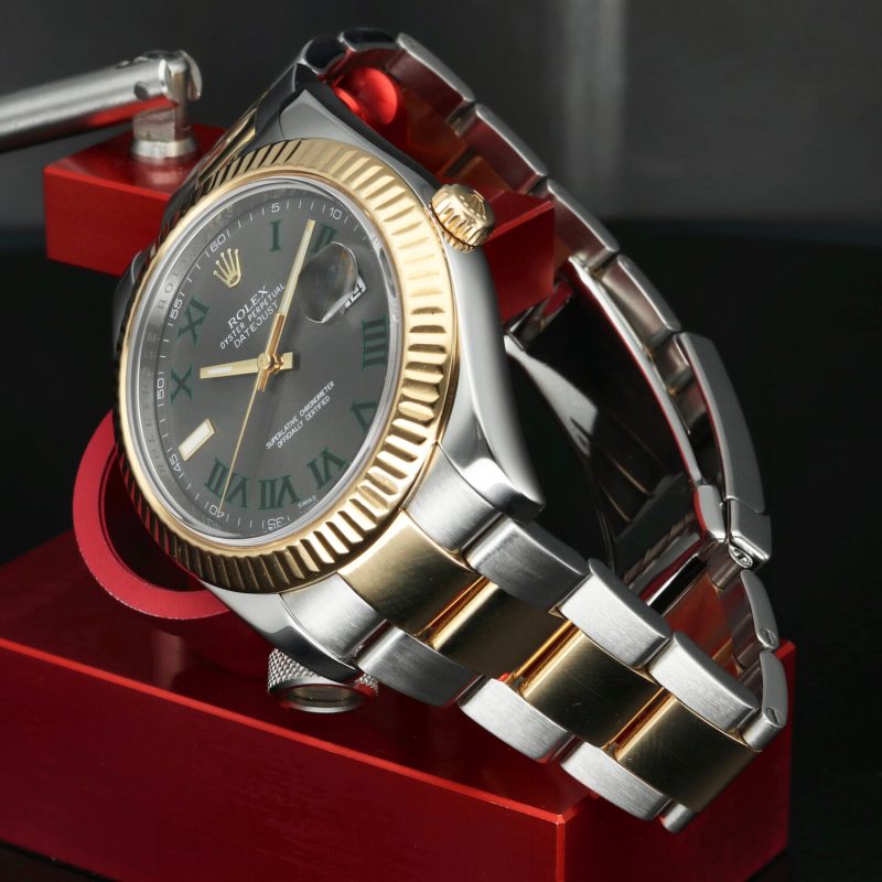 2010 Rolex Datejust II 116333 Wimbledon 41mm Steel and Gold - Serviced - Image 3