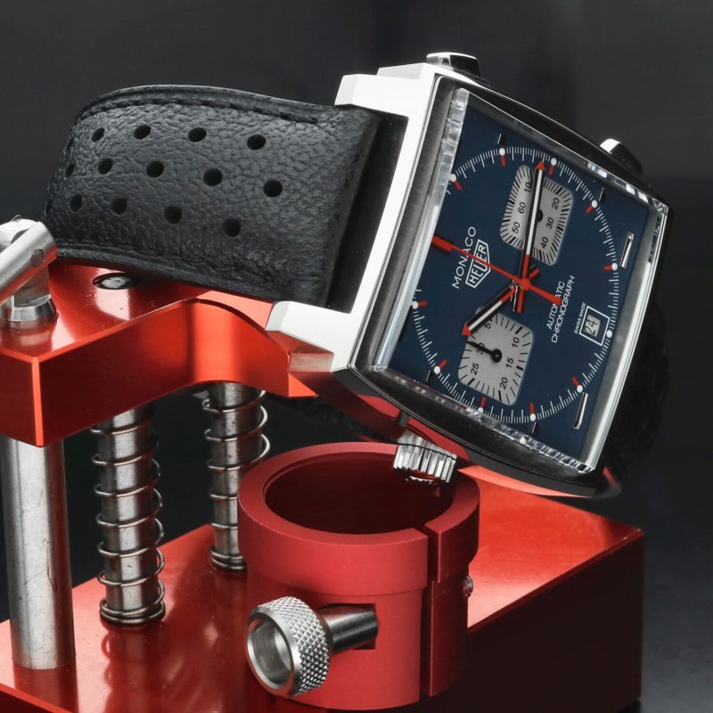 2024 Nuovo Mai Indossato TAG Heuer Monaco Chronograph Steve McQueen CAW211P.FC6356 Automatico 39mm Full Set - immagine 6