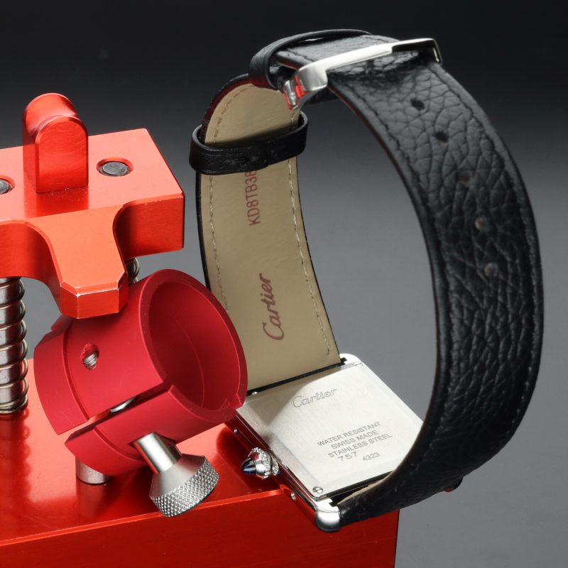 2025 Nuovo Mai Indossato Cartier Tank Must Modello Grande WSTA0041 Quarzo Acciaio su Pelle - immagine 10