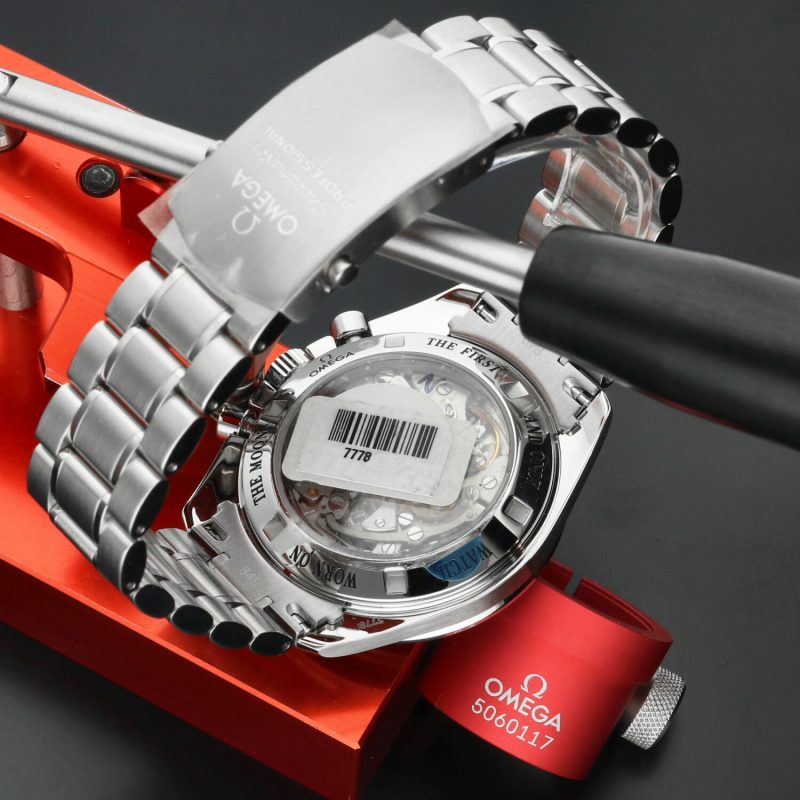 c. 2012 Omega Speedmaster Moonwatch Nuovo Mai Indossato Quadrante Chocolate 311.30.42.30.13.001 – Full Set - immagine 7