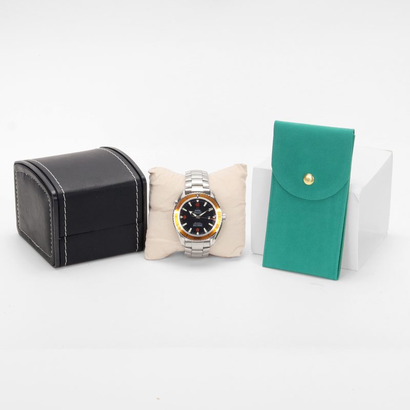 c.2010 Omega Seamaster Planet Ocean 600M Ref. 2280.50.00 – 45,5mm Automatico – Ghiera Arancione – Solo Orologio - immagine 16