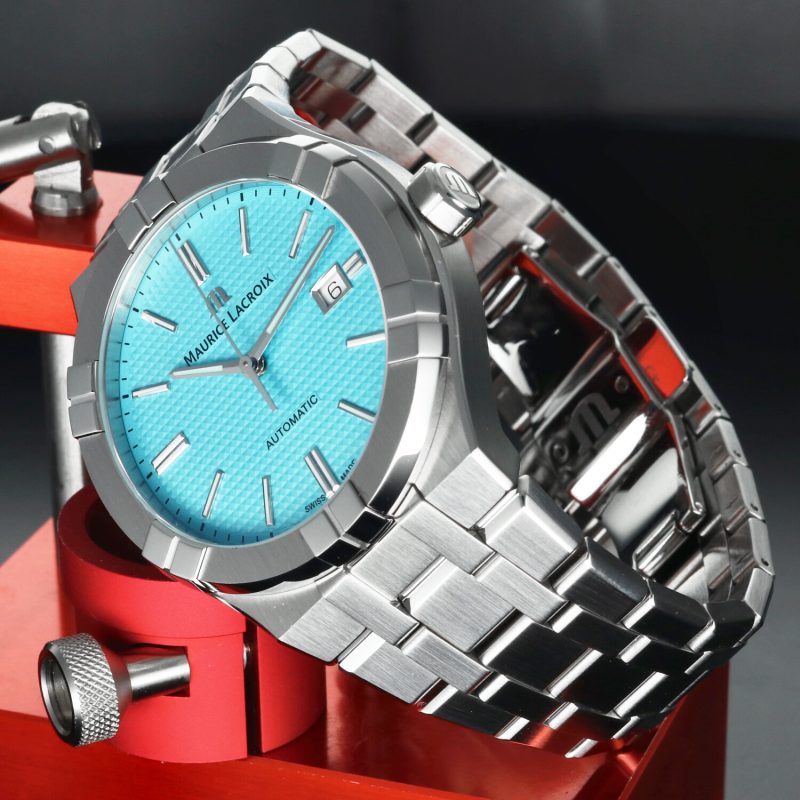2024 Maurice Lacroix Aikon 42 mm Quadrante Turchese Ref. AI6008-SS00F-431-C – Pari al Nuovo - immagine 3