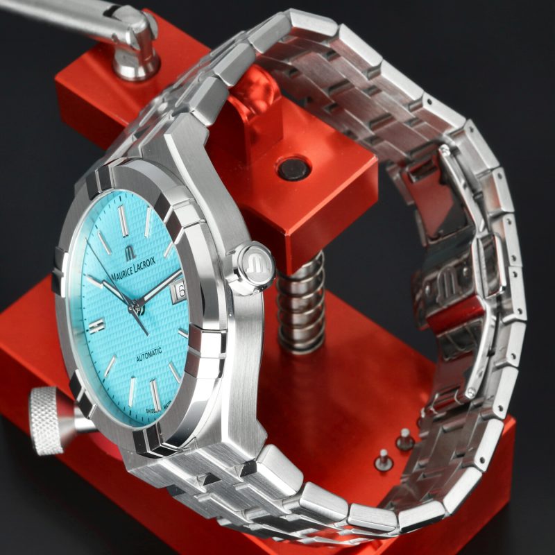 2024 Maurice Lacroix Aikon 42 mm Quadrante Turchese Ref. AI6008-SS00F-431-C – Pari al Nuovo - immagine 4